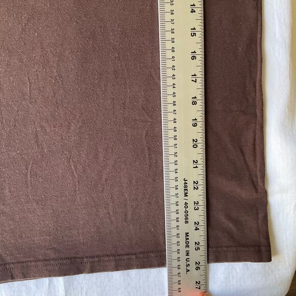 Port and Company Men’s Short Sleeve T-shirt size L, Brown, Girl Power - Picture 3 of 8